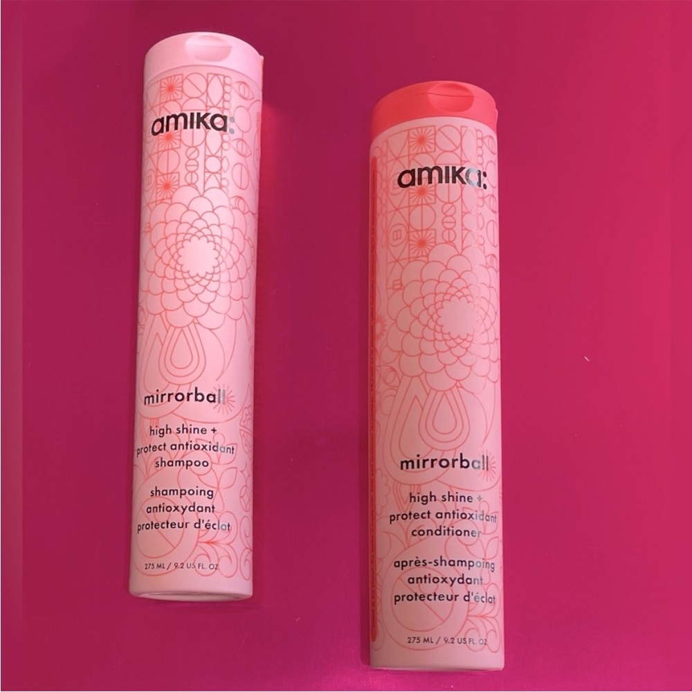 Amika Mirrorball High Shine & Protect Antioxidant Shampoo & Conditioner Duo🌺